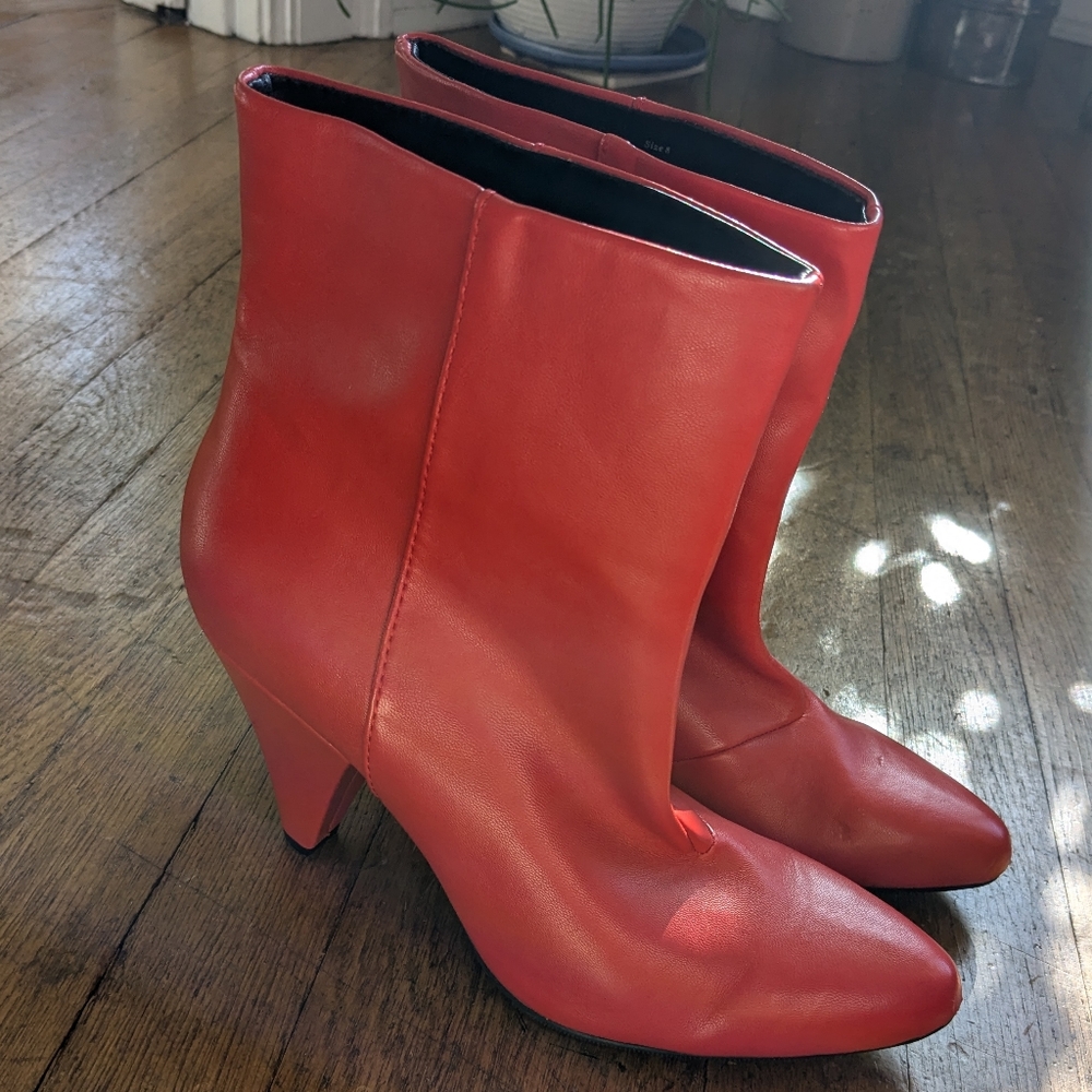 Dolce Vita red leather boots